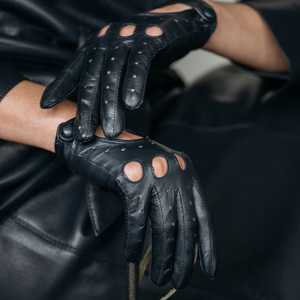 ถุงมือขับรถหนังแท้แบบสั่งทำพิเศษสำหรับฤดูร้อน ถุงมือขับรถระดับพรีเมียม ป้องกันลมได้เต็มนิ้ว สำหรับทุกเพศ - Product Image 6
