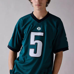 เสื้อฟุตบอลอเมริกันพรีเมียมแบบสั่งทำพิเศษสำหรับผู้ชาย เสื้อกีฬาตาข่ายระบายอากาศดี รับผลิตแบบ OEM แบรนด์ส่วนตัว ชุดฝึกซ้อมสำหรับทีม B2B สหรัฐอเมริกา - Product Image 6