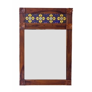 Sheesham Wood <b>Wall</b> <b>Mirror</b> Wholesale - Handcrafted Rustic Brown - Product Image 3