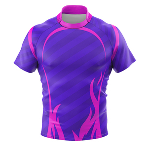 Professional Custom Rugby Jersey Rugby Match Teamwear <b>Flame</b> Design Sublimation Print Rugby Jersey Slim Fit T-<b>Shirt</b> - Product Image 4