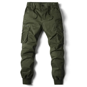 Pantalon cargo de travail pour homme, fermeture à cordon, poches imprimées, haute qualité, décontracté, 100% coton - Product Image 5