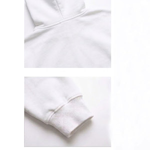 Sudadera con capucha de forro polar oversize sin cordón con cremallera, diseño liso y holgado, de alta calidad para hombre, superventas - Product Image 6