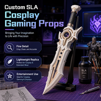 Accessoires de jeu cosplay imprimés en 3D sur mesure SLA avec détails fins de haute précision, légers, fabriqués au Guangdong pour le divertissement