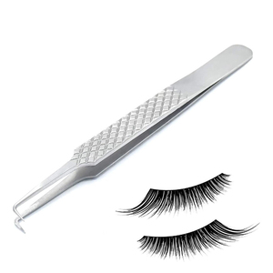 Pinces à cils de qualité supérieure, pointe fine, acier inoxydable de qualité chirurgicale, utilisation en salon de beauté, pinces pour extensions de cils - Product Image 5