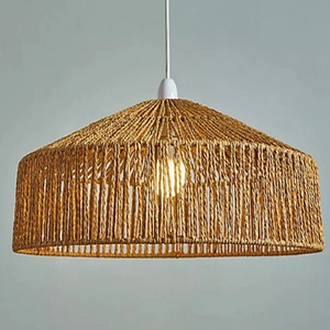 โคมไฟห้อยเพดานครัวแบบเชือกญี่ปุ่น โคมไฟระย้าเชือกป่าน - Product Image 4
