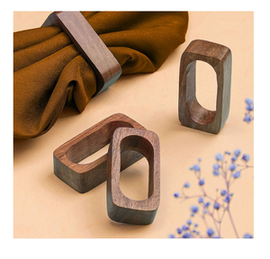 Luxury <b>Wedding</b> Party table organizer <b>tissues</b> holding Ring premium Wooden Accessory With Customised logo in Wholesale - Product Image 4