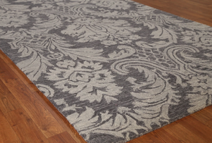 Classic Abstract Pattern Wool Cotton Backing Hand Tufted Area <b>Rug</b> Rectangle Non-Slip Cotton Backing Fire Resistant Pet Friendly - Product Image 4