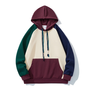 Nouveau sweat à capuche décontracté tendance en matière douce, séchage rapide, respirant, couleur contrastante, idéal pour l'hiver et l'entraînement - Product Image 5