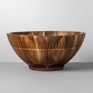 Bol de service en bois de manguier de style européen, écologique, léger, fait main, durable, résistant à la chaleur, non revêtu, idéal pour les dîners et les fêtes - Product Image 6