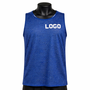 Chalecos Deportivos de Fútbol MESH Azules de MASGAM con Logotipo Personalizado, Tela Transpirable y Resistente al Agua para Prácticas Deportivas al Aire Libre - Product Image 1