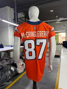 High Quality Sublimation Printing Stitched American <b>Retro</b> Football Uniform Lightweight <b>Fabric</b> V-Neck Oversize Football Uniform - Product Image 4