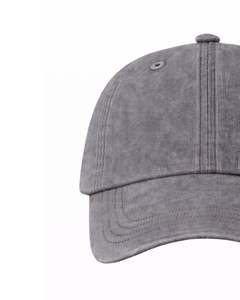 Casquette de baseball en coton gris unie, ajustable, unisexe, décontractée, respirante, confortable, personnalisable avec logo, qualité supérieure - Product Image 4