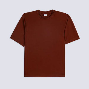 Camiseta de Manga Corta para Hombre, Cuello Redondo, Tejido de Punto Acanalado, 100% Algodón, Transpirable, Ecológica, Informal - Product Image 1