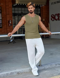 Wholesale Custom Cotton Stringer Gym Vest Fitness <b>Singlet</b> Workout Muscle Bodybuilding Tank Top For <b>Men</b> - Product Image 4