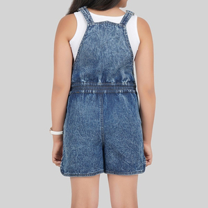 จั๊มสูทเดนิมปักลายคุณภาพสูง สวมใส่สบาย สำหรับเด็กผู้หญิง ปี 2026 ราคาโรงงานดีที่สุด ระบายอากาศได้ดี รับผลิตแบบ OEM - Product Image 6