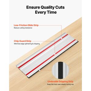 Kit de rail de guidage pour scie à ruban de 110 pouces, rail de base en aluminium extrudé 4 x 27,5 avec compatibilité 3 connecteurs - Product Image 6