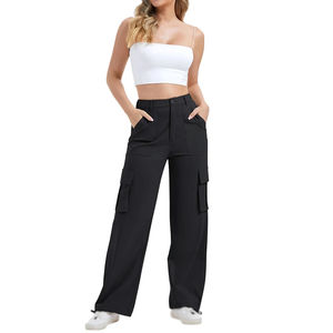 Pantalones Deportivos de Invierno para Mujer, Pantalones Cargo a la Moda, Diseño Personalizado, Cintura Elástica de Lona, Pantalones de Alta Calidad - Product Image 3