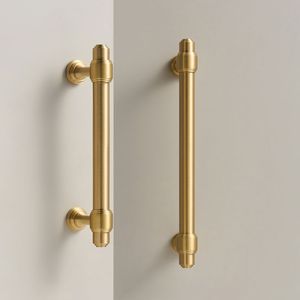 Luxury Handmade Brass Cabinet Door Handles <b>Gold</b> Finish Decorative Wardrobe <b>Drawer</b> <b>Pulls</b> Premium Furniture Hardware Modern Home - Product Image 2