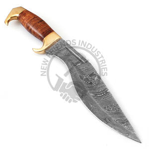 Cuchillo de Caza de Acero de Damasco Hecho a Mano de 16 Pulgadas, Edición Nueva, Cuchillo de Supervivencia de Hoja Fija Afilada, Cuchillo de Colección para Campamento - Product Image 4
