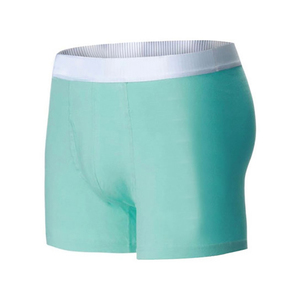 Wholesale 2026 top trendy Men's <b>Custom</b> Logo Solid 100% Cotton Spandex Quick Dry Breathable Classic Underwear <b>Boxer</b> Shorts - Product Image 4