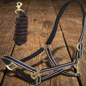 Ensemble de harnais et de longe pour cheval western en nylon de qualité supérieure avec anneaux en laiton, exportateur d'Inde, commandes en gros acceptées - Product Image 6