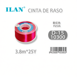 ริบบิ้นผ้าซาติน 3.8 ม. 25 หลา สีบานเย็น D15 - Product Image 3