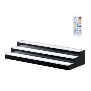 Espositore per Bar a 3 Livelli Illuminato a LED da 30 Pollici in Acrilico con Controllo Remoto RF e App, Portabottiglie con Illuminazione per Esposizione Liquori - Product Image 1