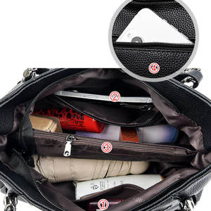 Bolso de Mano de Diseño de Piel Sintética de Lujo, Última Moda, Alta Calidad, Gran Capacidad, Bolso Tote de Diseñador para Mujer - Product Image 4