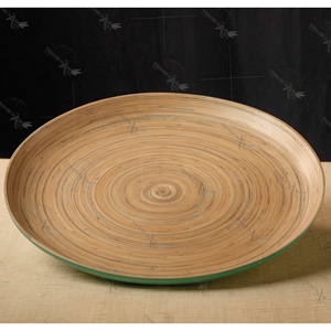Platos y platos ecológicos y biodegradables clásicos de bambú vietnamita para fiestas - Product Image 4