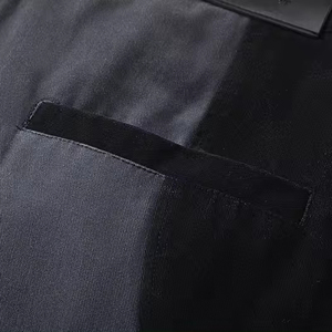 Pantalones de Pierna Ancha de Cintura Alta para Mujer, de Algodón y Lona, con Bloques de Color, Ajuste Holgado, Largos, Estilo Casual de Otoño, con Cierre de Botones - Product Image 5
