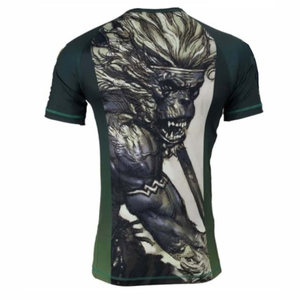 เสื้อรัดกล้ามเนื้อ MMA คุณภาพสูง UPF50+ แห้งเร็ว เป็นมิตรกับสิ่งแวดล้อม สำหรับผู้ชาย ขายส่ง ชุดออกกำลังกาย BJJ ระบายอากาศได้ดี ยี่ห้อ Fortleo - Product Image 2