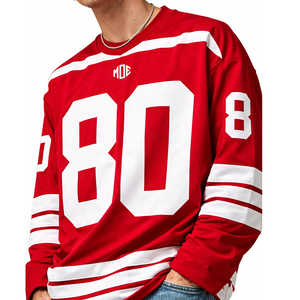 Jersey de Fútbol Americano Rojo 2026, Personalizado, de Alta Calidad, Talla Grande, Uniforme Deportivo, Unisex, Malla, Venta al Por Mayor, OEM - Product Image 1