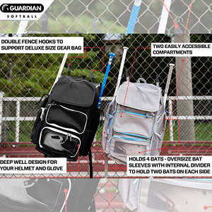 Bolsa de Béisbol de Gran Capacidad con Ruedas, Resistente a Desgarros, Mochila con Ruedas para Bate de Softbol con Almacenamiento Multicompartimento - Product Image 3