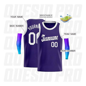 Maillot de basketball personnalisé pour hommes, respirant, broderie estivale, patch, marque OEM, fournisseur en gros, fabricant de vêtements de sport - Product Image 4