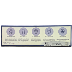 Kit de soin du visage Hydra Glow professionnel Silkberry 260g, kit de soin du visage hydratant en 6 étapes avec sérum booster pour salon et spa - Product Image 4