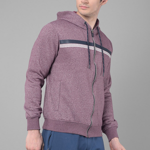 2026 Hot Sale High Quality Winter Full <b>Zip</b> <b>up</b> Hoodie for <b>Men</b>-Streetwear Style Long Sleeve 100% Cotton <b>Fleece</b> Breathable - Product Image 4
