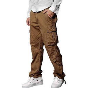 Pantalon cargo décontracté multi-poches en toile pour homme, personnalisé, imperméable, respirant, vente en gros d'usine - Product Image 4