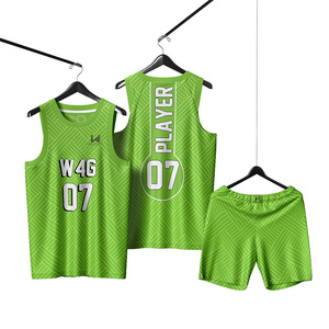 Custom Men's Basketball Jersey Shorts Set <b>Heat</b> Transfer Printed 100% Polyester Breathable Mesh Moisture Wicking Quick Dry O Neck - Product Image 1