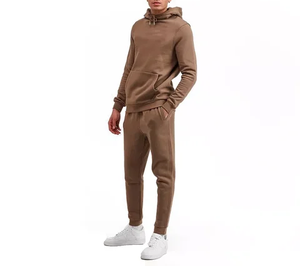 Nuevo Conjunto Deportivo de Alta Calidad con Efecto Desgastado, Sudadera con Bolsillos Laterales, Ropa Casual de Invierno, 100% Algodón, Corte Regular - Product Image 1