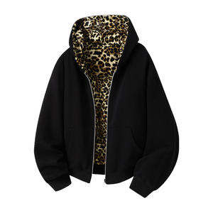 Pull à capuche pour homme en molleton 100% coton, coupe ample, imprimé à carreaux, réversible, avec grandes poches et couleurs contrastées, design haut de gamme - Product Image 5