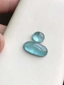 Turmalina Azul Natural, Corte Ovalado, Cabujón, Piedra Preciosa de la India con Certificación de Terceros, Perfecta para la Elaboración de Joyas - Product Image 2