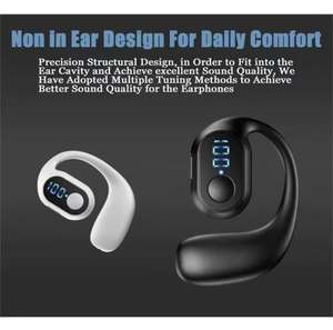 Écouteur sans fil OWS à crochet ouvert, nouveau modèle 2025, avec affichage numérique, étanche IPX5, chargement Type-C, pour oreille gauche, idéal comme cadeau économique - Product Image 4