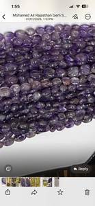 Natural <b>Amethyst</b> Tumble Beads Smooth Oval Purple Quartz Strands for Necklace <b>Bracelet</b> Jewelry Making Wholesale - Product Image 4