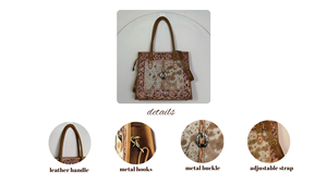 Fabricant personnalisé vente en gros OEM 2025 véritable cuir de vachette à poils grande capacité en cuir repoussé à la main sacs fourre-tout pour femmes - Product Image 4