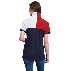 T-shirts OEM/ODM personnalisés pour femmes, en toile respirante et écologique, avec blocs de couleur, pour le golf - Product Image 2