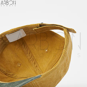 Casquettes classiques ajustables à 6 panneaux en coton vintage lavé respirant de qualité supérieure avec logo personnalisé, prix de gros - Product Image 4