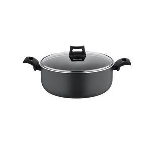Poêle Kadai en aluminium 240 mm, revêtement antiadhésif robuste pour la cuisine indienne et domestique, au meilleur prix de gros - Product Image 1