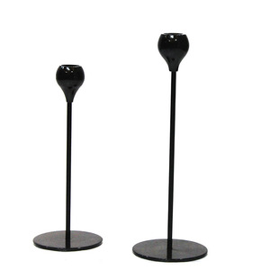 Metal Candle Holder Set <b>Black</b> Iron Taper Candle Stand Decorative Table Centerpiece <b>Candlestick</b> Holder for Home Wedding Party Hot - Product Image 2