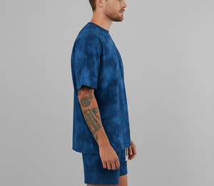 Nouvelle Arrivée 2026 Streetwear Ensemble T-shirt et Short Oversize 100% Coton à Épaules Tombantes pour Homme - Product Image 2