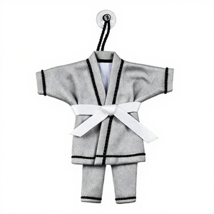 Mini porte-clés d'arts martiaux en coton 100% pour uniforme, BJJ, Jiu Jitsu, Karaté, Taekwondo, prix de tournoi, souvenir, taille et design personnalisés, cadeau - Product Image 6